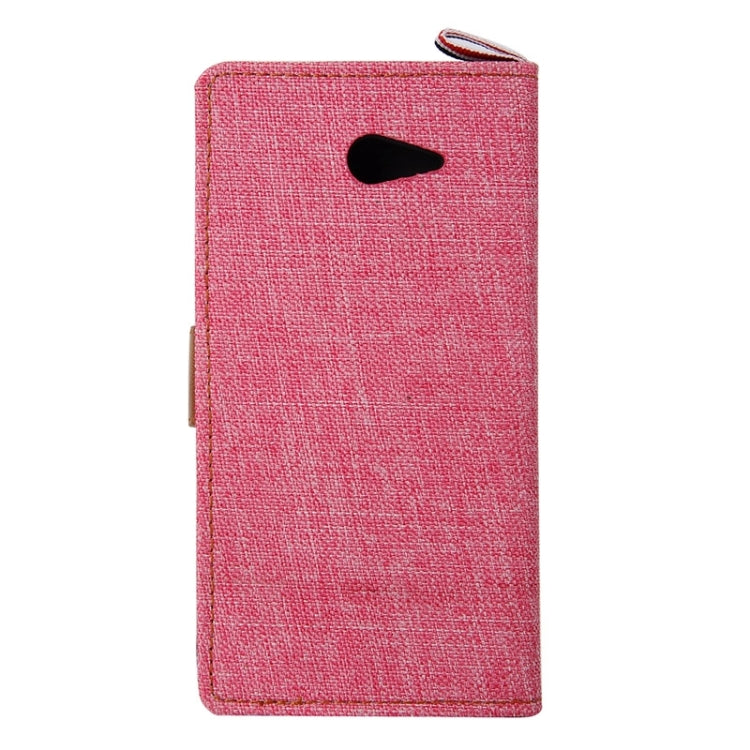 Denim Texture Leather Case with Card Slots & Holder & Lanyard for Sony Xperia M2 / S50h