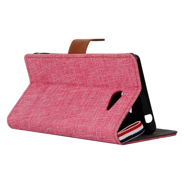 Denim Texture Leather Case with Card Slots & Holder & Lanyard for Sony Xperia M2 / S50h