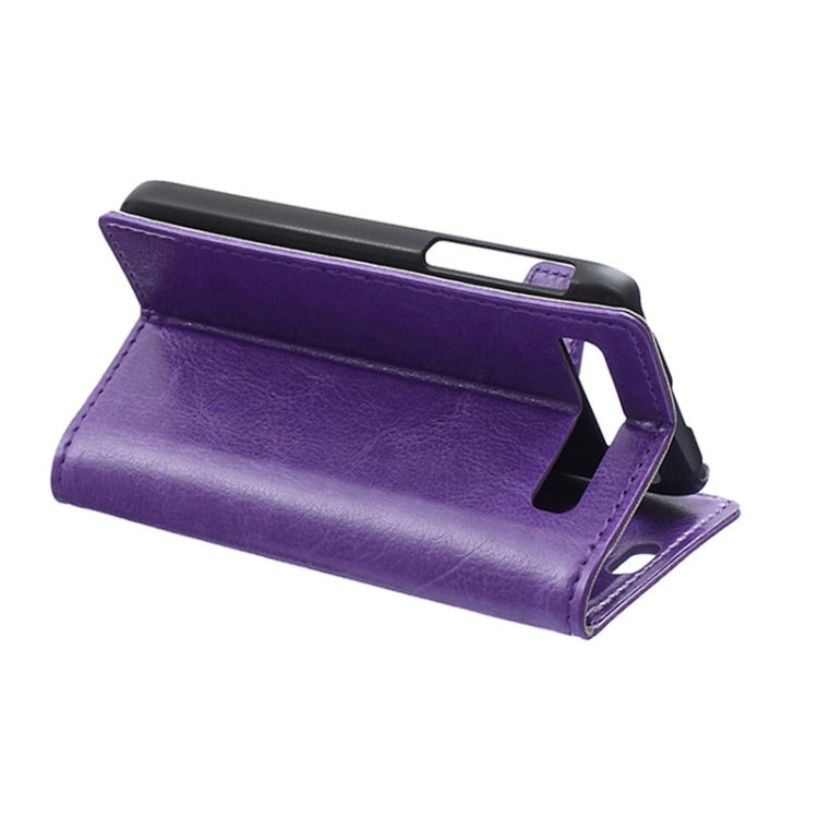 Crazy Horse Texture Horizontal Flip Solid Color Magnetic Buckle Leather Case with Holder & Card Slots & Wallet for Blackberry Classic / Q20