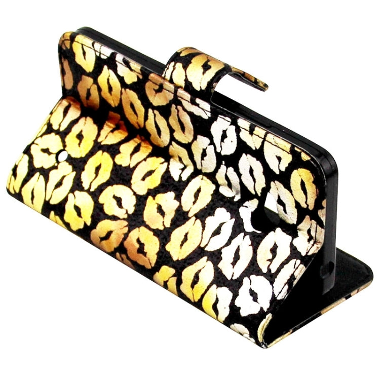 Lips Pattern Leather Case with Holder & Card Slots & Wallet for Microsoft Lumia 640