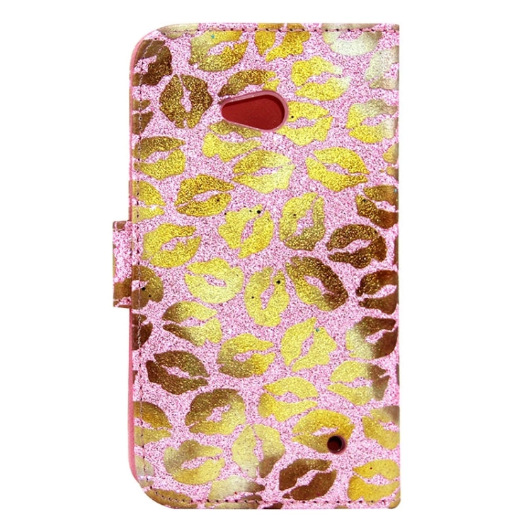 Lips Pattern Leather Case with Holder & Card Slots & Wallet for Microsoft Lumia 640