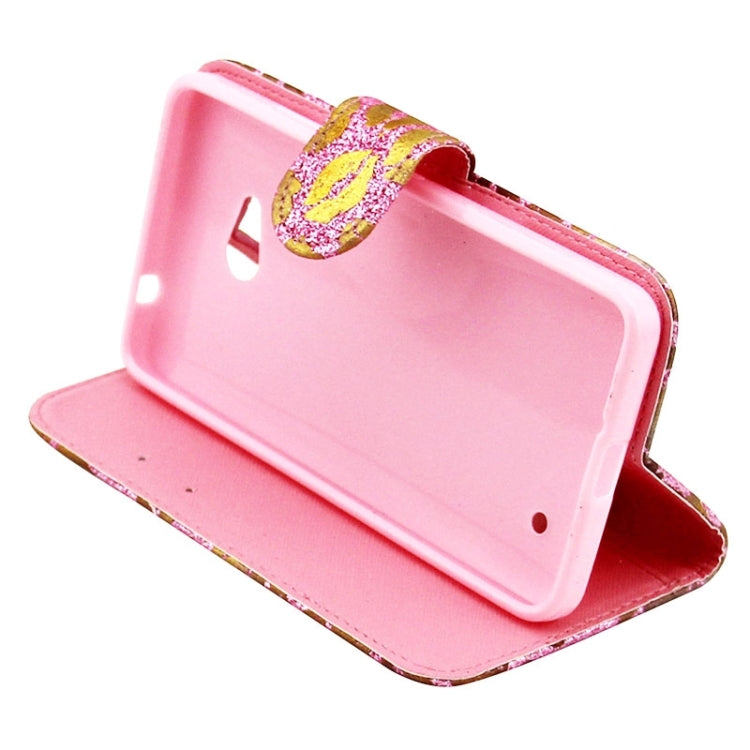 Lips Pattern Leather Case with Holder & Card Slots & Wallet for Microsoft Lumia 640