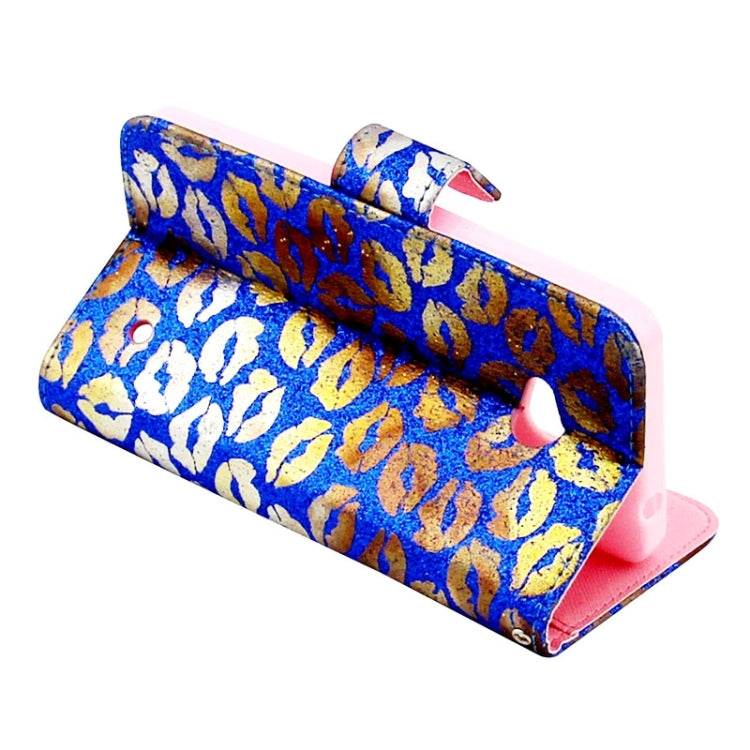 Lips Pattern Leather Case with Holder & Card Slots & Wallet for Microsoft Lumia 640