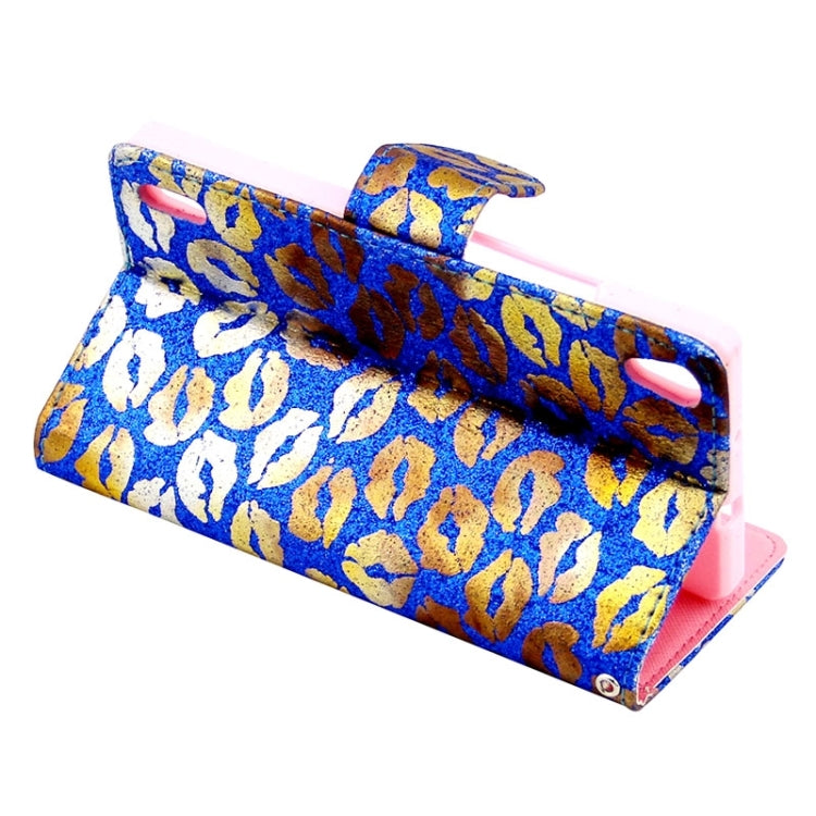 Lips Pattern Leather Case with Holder & Card Slots & Wallet for Huawei Ascend P7