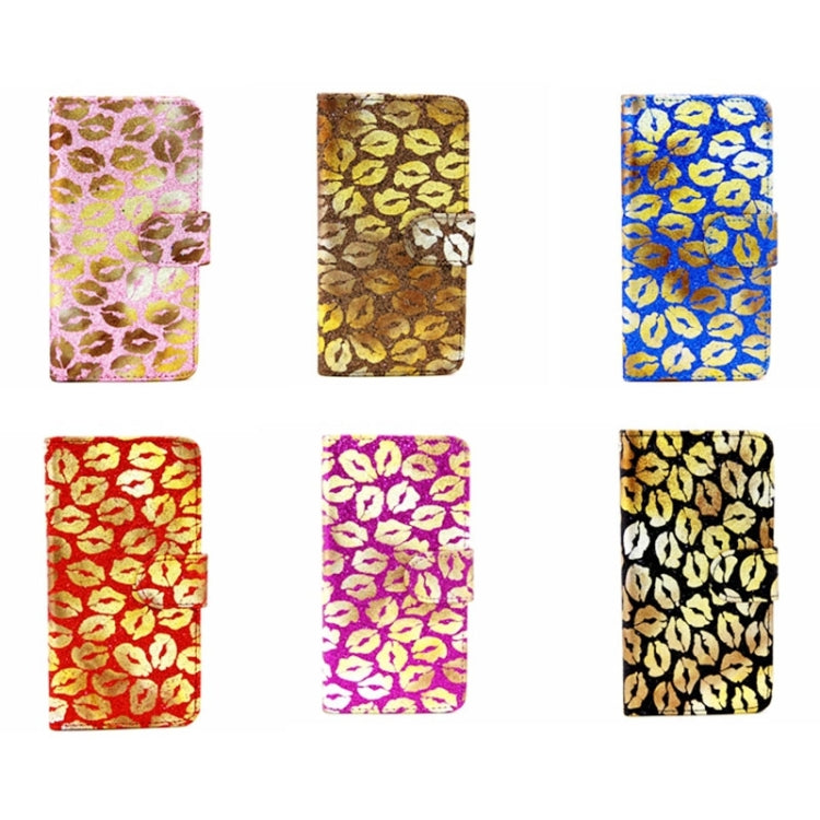 Lips Pattern Leather Case with Holder & Card Slots & Wallet for Huawei Ascend P7