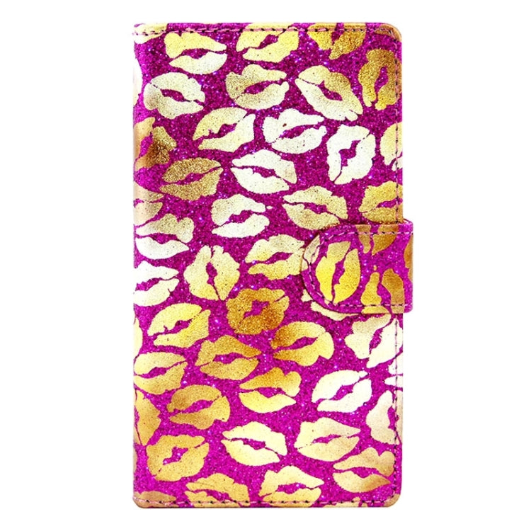 Lips Pattern Leather Case with Holder & Card Slots & Wallet for Huawei P8