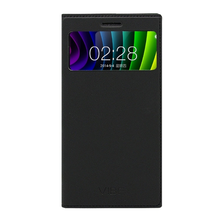 Original Horizontal Flip Smart Leather Case with Holder & Caller ID Display & Sleep / Wake-up Function for Lenovo Vibe Z2 Pro K920(Black)