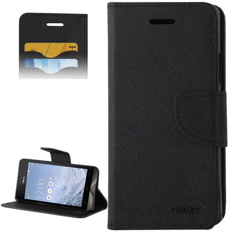 Cross Texture Horizontal Flip Leather Case with Credit Card Slots & Wallet & Holder for ASUS ZenFone 6