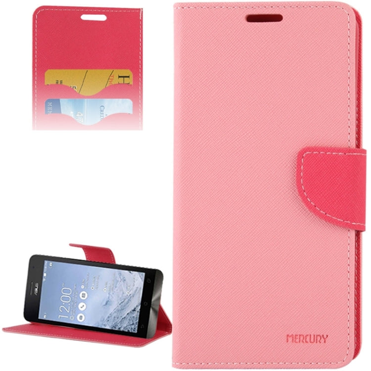 Cross Texture Horizontal Flip Leather Case with Credit Card Slots & Wallet & Holder for ASUS ZenFone 6