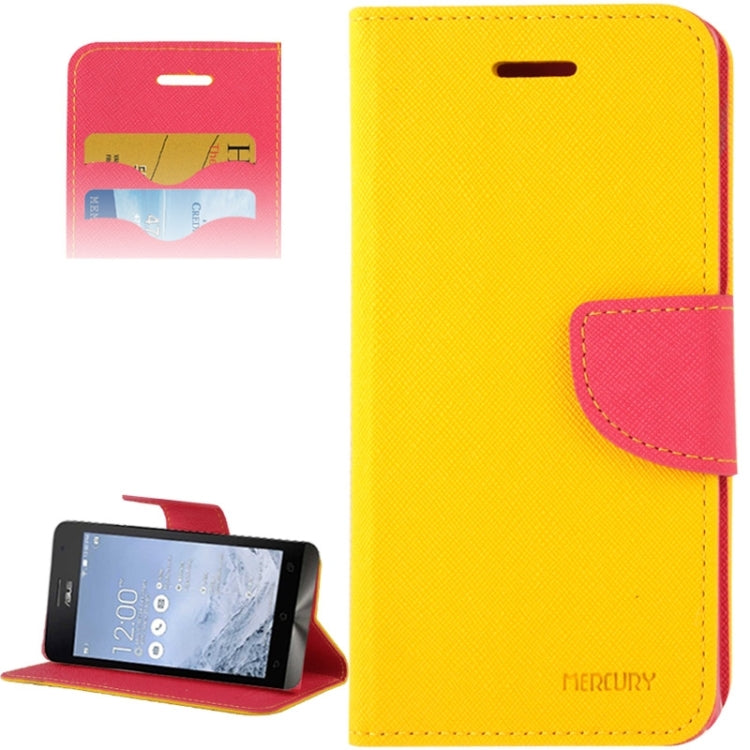 Cross Texture Horizontal Flip Leather Case with Credit Card Slots & Wallet & Holder for ASUS ZenFone 6
