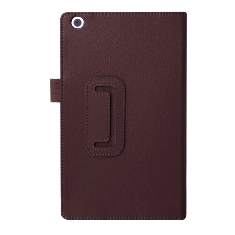 Litchi Texture Horizontal Flip Solid Color Leather Case with Two-Folding Holder for Lenovo Tab 2 A8