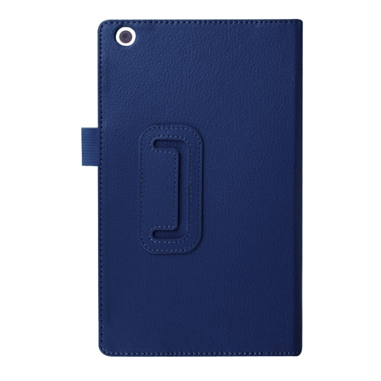 Litchi Texture Horizontal Flip Solid Color Leather Case with Two-Folding Holder for Lenovo Tab 2 A8