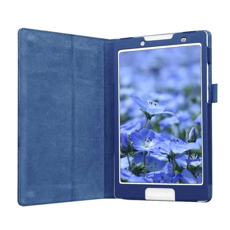 Litchi Texture Horizontal Flip Solid Color Leather Case with Two-Folding Holder for Lenovo Tab 2 A8