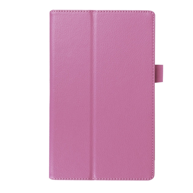 Litchi Texture Horizontal Flip Solid Color Leather Case with Two-Folding Holder for Lenovo Tab 2 A8