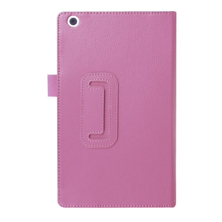 Litchi Texture Horizontal Flip Solid Color Leather Case with Two-Folding Holder for Lenovo Tab 2 A8