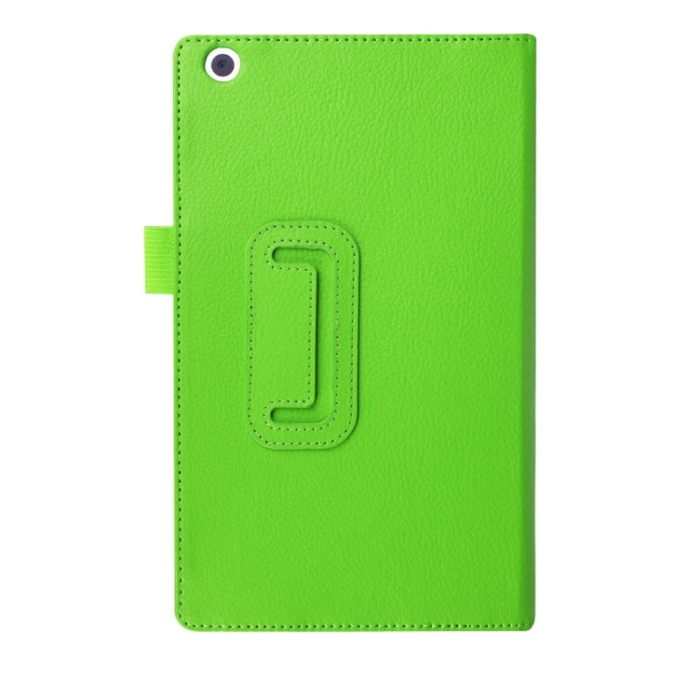 Litchi Texture Horizontal Flip Solid Color Leather Case with Two-Folding Holder for Lenovo Tab 2 A8