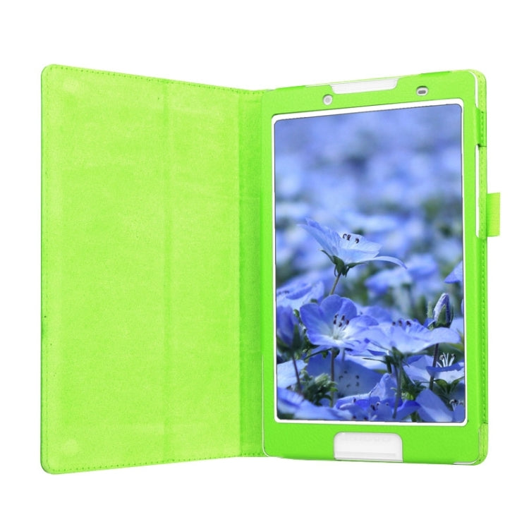 Litchi Texture Horizontal Flip Solid Color Leather Case with Two-Folding Holder for Lenovo Tab 2 A8