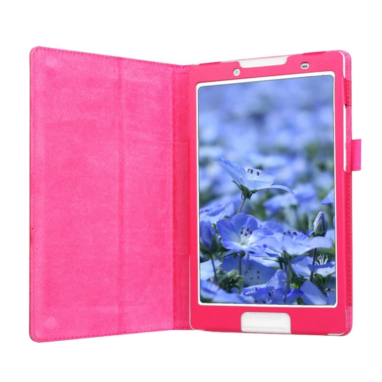 Litchi Texture Horizontal Flip Solid Color Leather Case with Two-Folding Holder for Lenovo Tab 2 A8