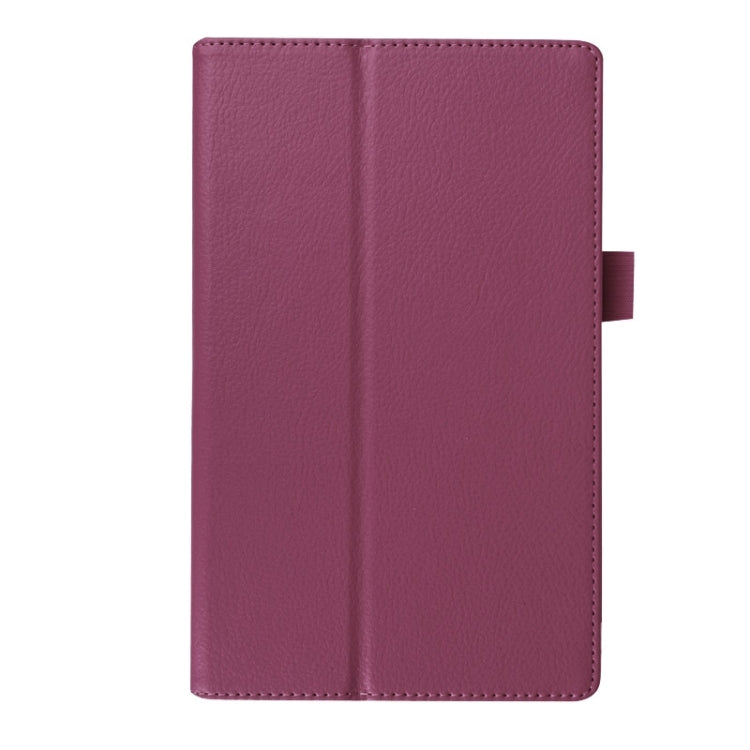 Litchi Texture Horizontal Flip Solid Color Leather Case with Two-Folding Holder for Lenovo Tab 2 A8