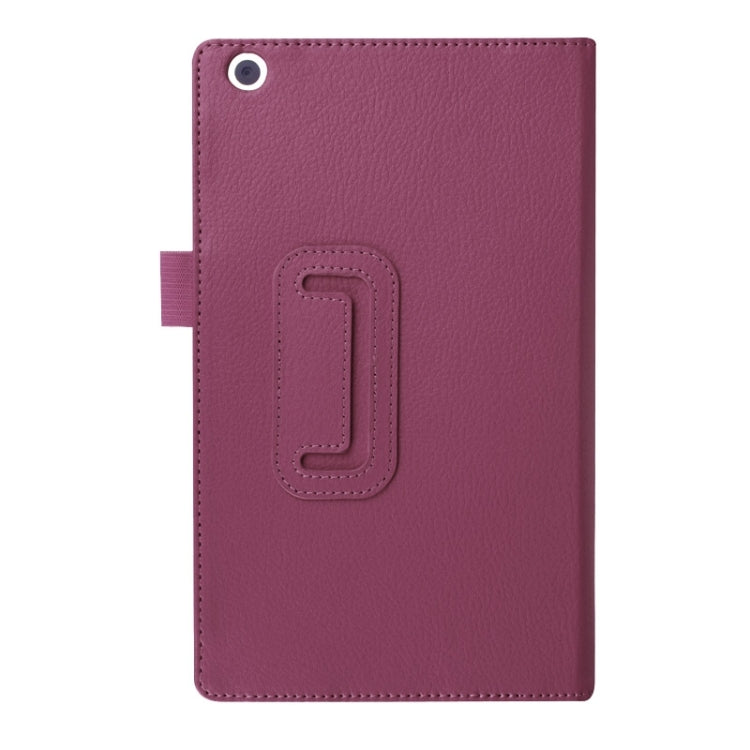Litchi Texture Horizontal Flip Solid Color Leather Case with Two-Folding Holder for Lenovo Tab 2 A8