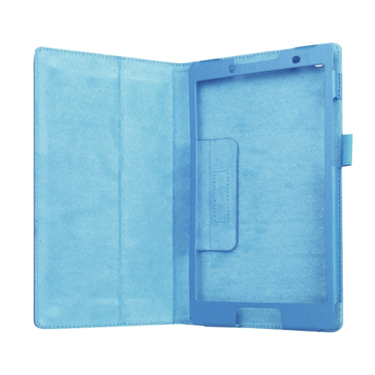 Litchi Texture Horizontal Flip Solid Color Leather Case with Two-Folding Holder for Lenovo Tab 2 A8