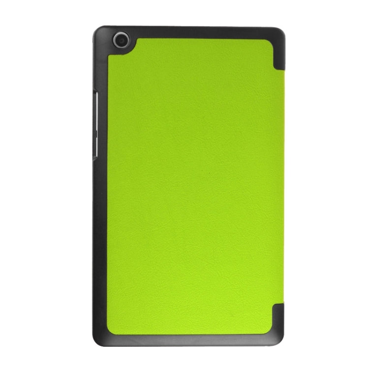 Karst Texture Horizontal Flip Solid Color Leather Case with Three-Folding Holder for Lenovo Tab 2 A8-50F