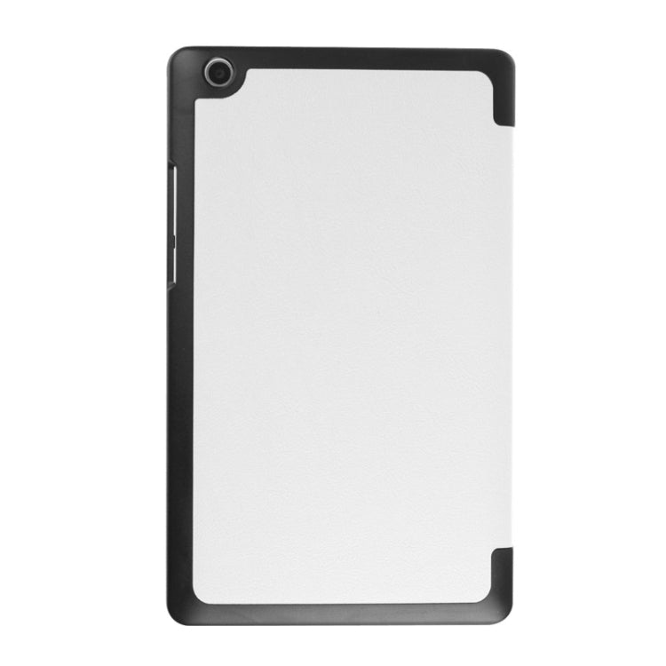 Karst Texture Horizontal Flip Solid Color Leather Case with Three-Folding Holder for Lenovo Tab 2 A8-50F