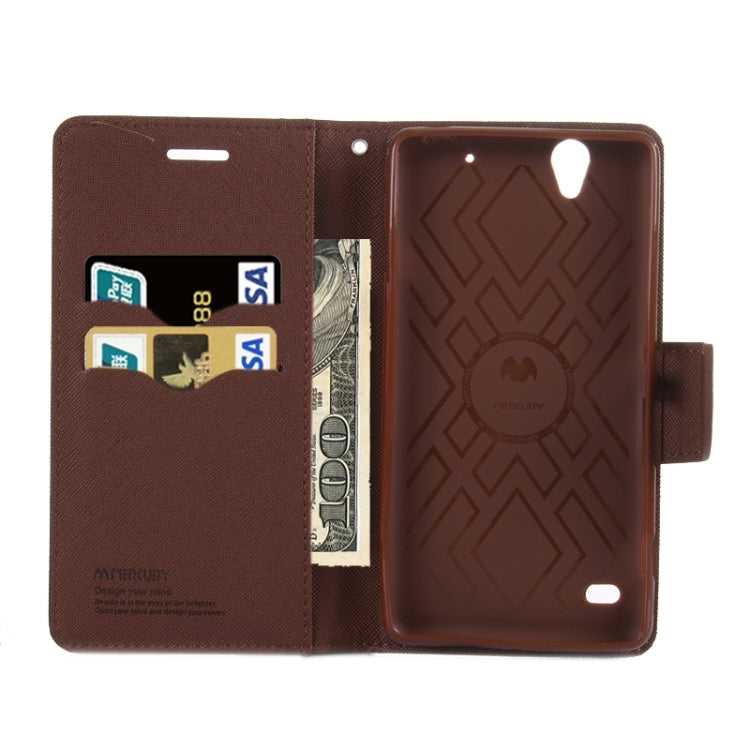Color Matching Style Cross Texture Horizontal Flip Leather Case with Holder & Card Slots & Wallet for Sony Xperia C4