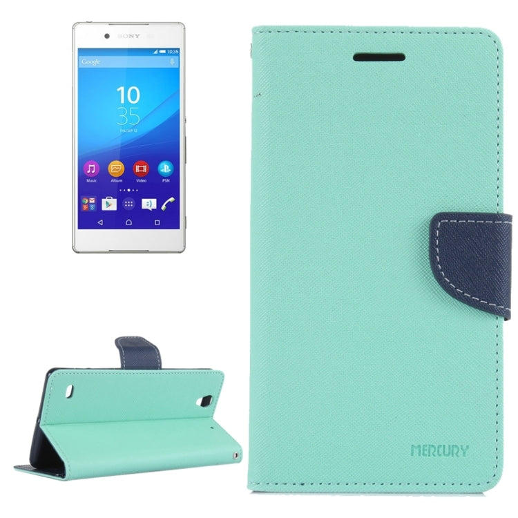 Color Matching Style Cross Texture Horizontal Flip Leather Case with Holder & Card Slots & Wallet for Sony Xperia C4