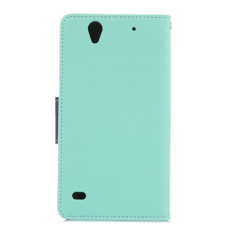 Color Matching Style Cross Texture Horizontal Flip Leather Case with Holder & Card Slots & Wallet for Sony Xperia C4