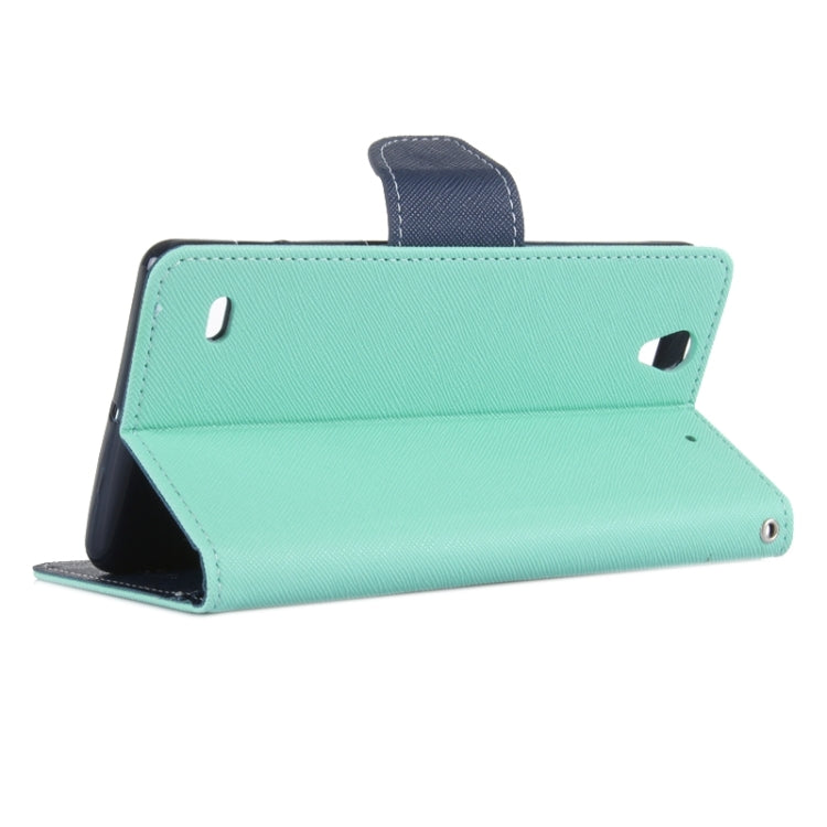 Color Matching Style Cross Texture Horizontal Flip Leather Case with Holder & Card Slots & Wallet for Sony Xperia C4