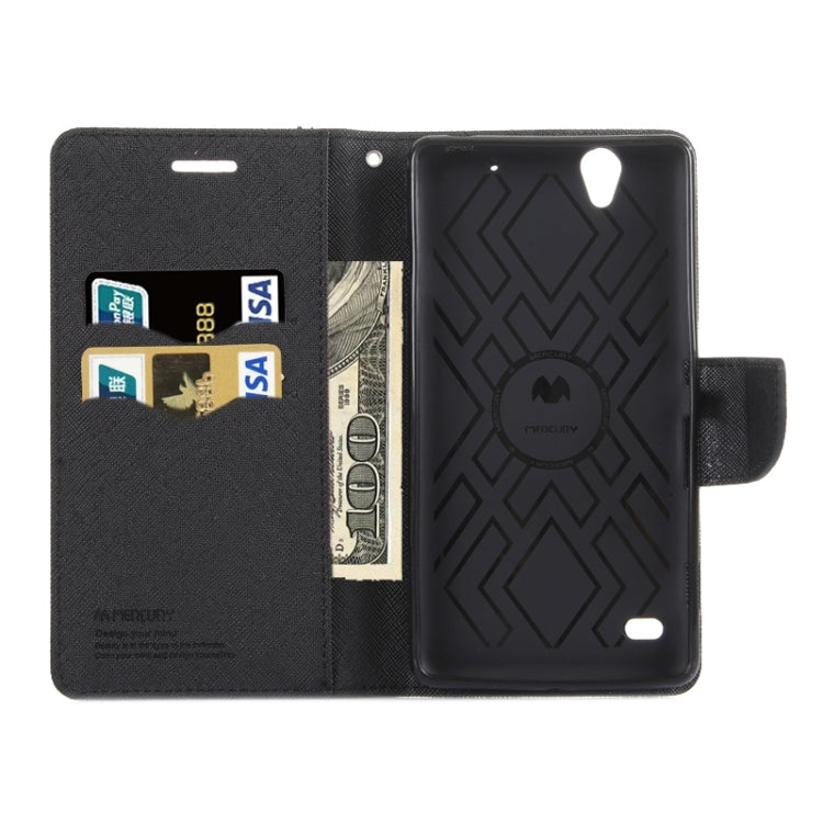 Color Matching Style Cross Texture Horizontal Flip Leather Case with Holder & Card Slots & Wallet for Sony Xperia C4