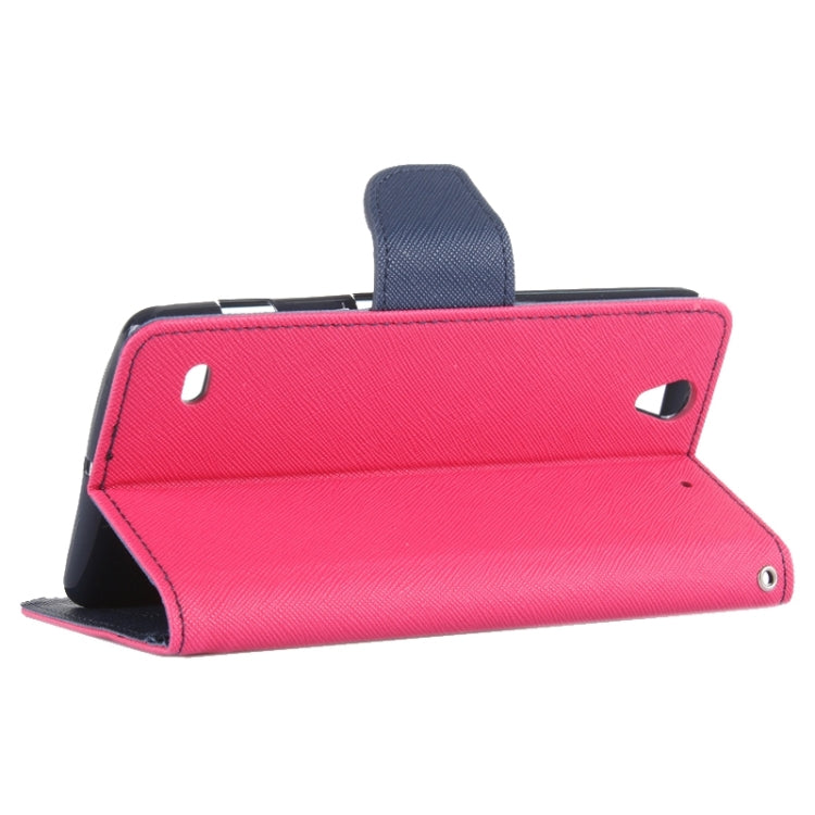 Color Matching Style Cross Texture Horizontal Flip Leather Case with Holder & Card Slots & Wallet for Sony Xperia C4