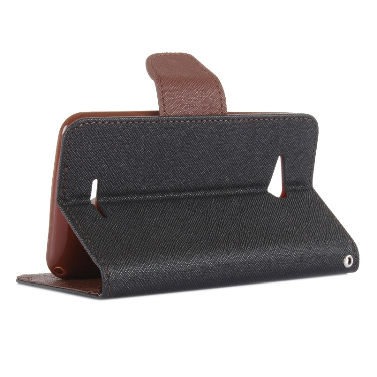 Color Matching Style Cross Texture Horizontal Flip Leather Case with Holder & Card Slots & Wallet for Sony Xperia E4G