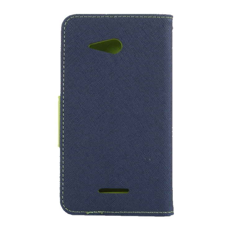Color Matching Style Cross Texture Horizontal Flip Leather Case with Holder & Card Slots & Wallet for Sony Xperia E4G