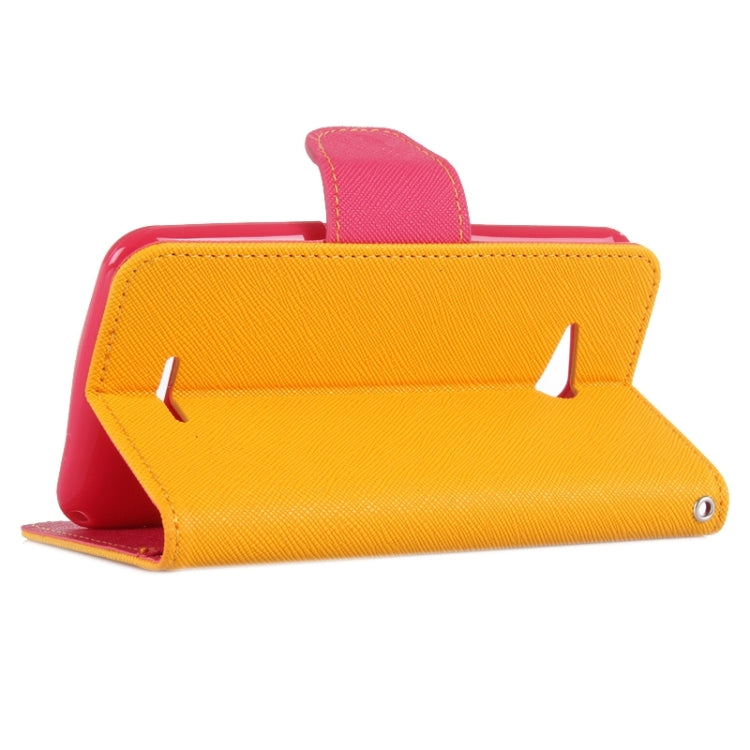 Color Matching Style Cross Texture Horizontal Flip Leather Case with Holder & Card Slots & Wallet for Sony Xperia E4G