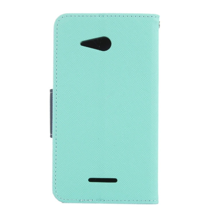 Color Matching Style Cross Texture Horizontal Flip Leather Case with Holder & Card Slots & Wallet for Sony Xperia E4G