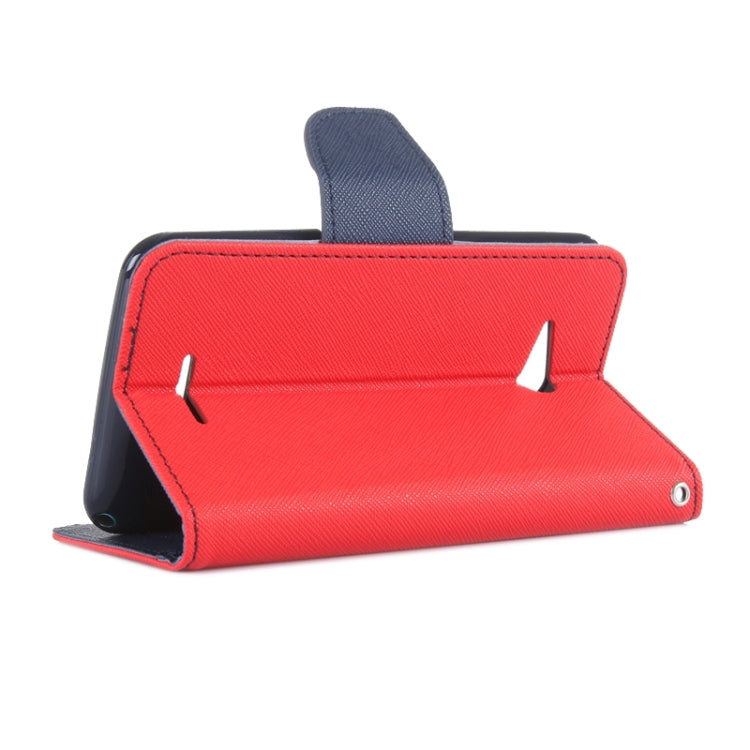 Color Matching Style Cross Texture Horizontal Flip Leather Case with Holder & Card Slots & Wallet for Sony Xperia E4G