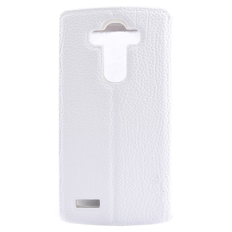 Horizontal Flip Litchi Texture Leather Case with Holder & Caller ID Display for LG G4