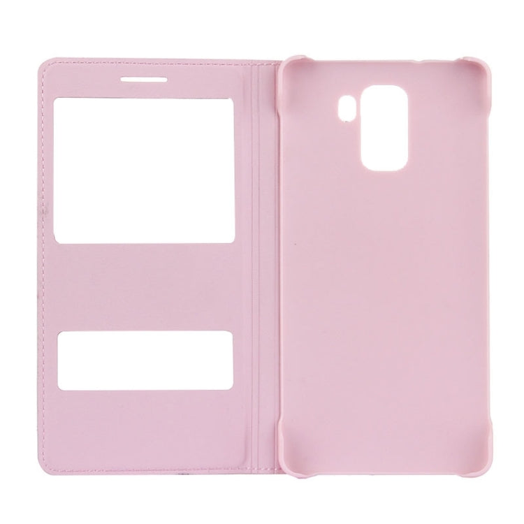 Litchi Texture Horizontal Flip Leather Case with Call Display ID for Huawei Honor 7