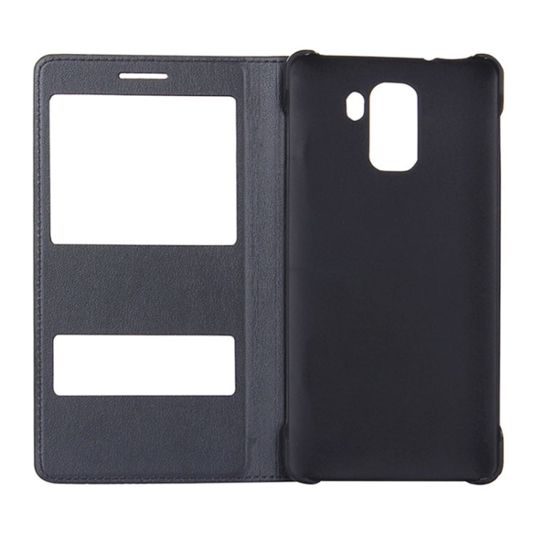 Litchi Texture Horizontal Flip Leather Case with Call Display ID for Huawei Honor 7