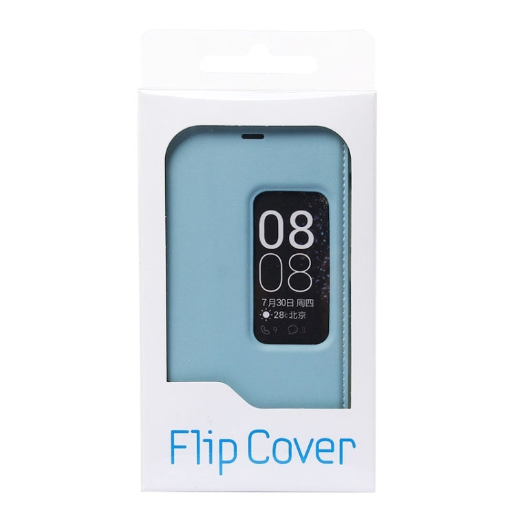 Litchi Texture Horizontal Flip Leather Case with Window & Sleep / Wake-up Function for Huawei Ascend P8