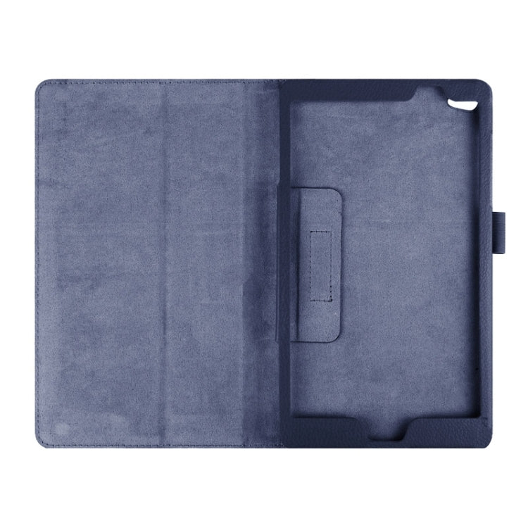 Litchi Texture Horizontal Flip Solid Color Smart Leather Case with Two-folding Holder & Sleep / Wake-up Function for Huawei MediaPad M2