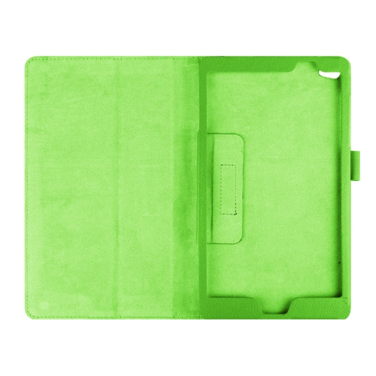 Litchi Texture Horizontal Flip Solid Color Smart Leather Case with Two-folding Holder & Sleep / Wake-up Function for Huawei MediaPad M2