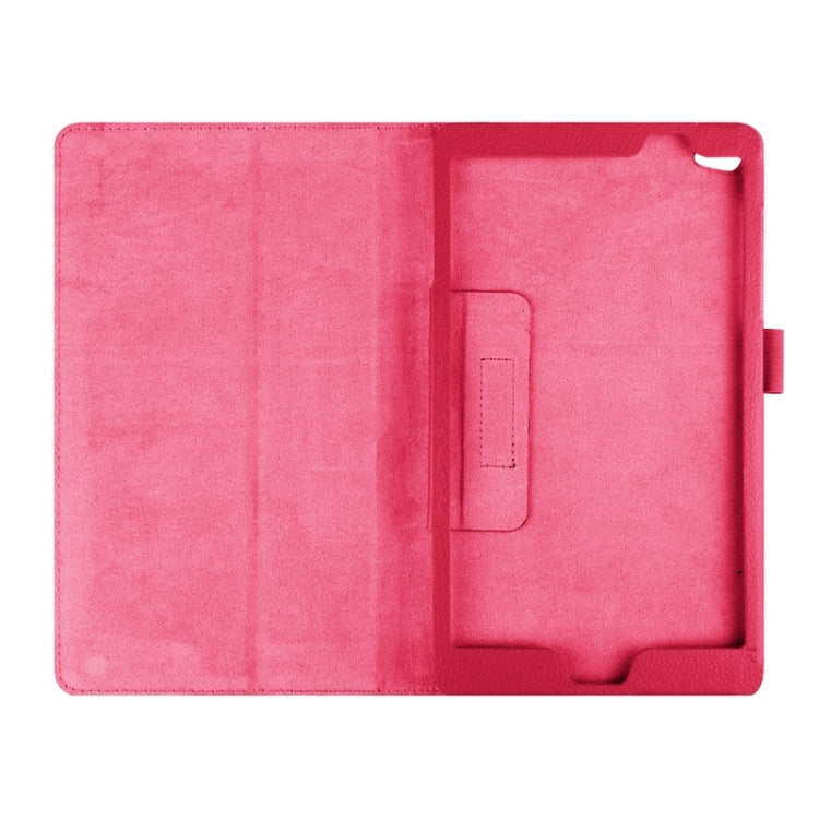 Litchi Texture Horizontal Flip Solid Color Smart Leather Case with Two-folding Holder & Sleep / Wake-up Function for Huawei MediaPad M2