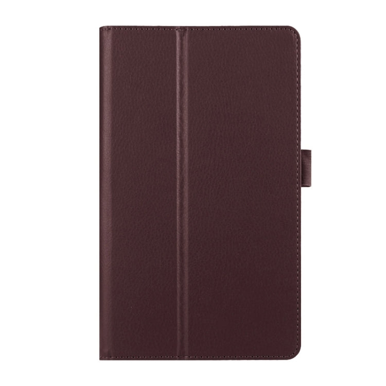 Litchi Texture Horizontal Flip Solid Color Smart Leather Case with Two-folding Holder & Sleep / Wake-up Function for Huawei MediaPad M2
