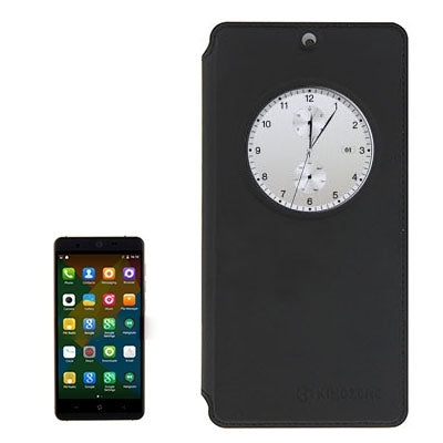 KINGZONE Frosted Thin Leather Case with Window for KINGZONE N5(Black)