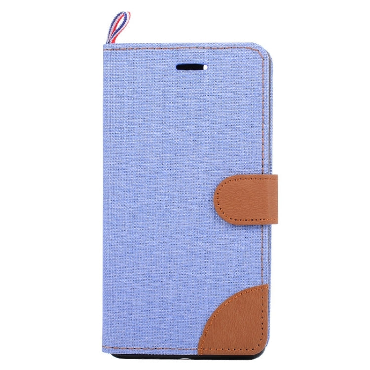 Denim Fabric Leather Case with Holder & Card Slots for Sony Xperia C4