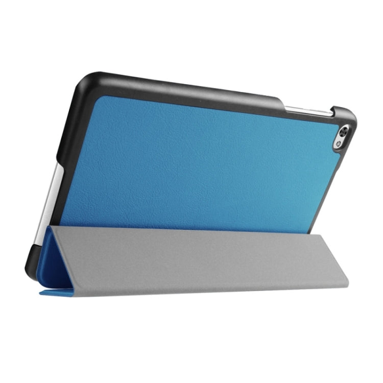 Custer Texture Texture Horizontal Flip Leather Case with 3-folding Holder for Huawei MediaPad M2 8.0