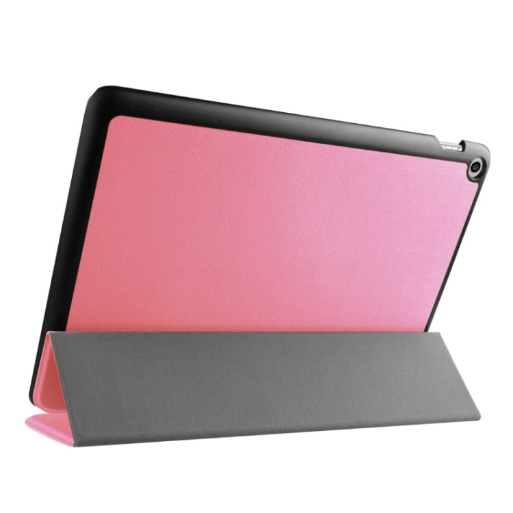 Custer Texture Horizontal Flip Leather Case with 3-folding Holder for ASUS ZenPad 10 / Z300